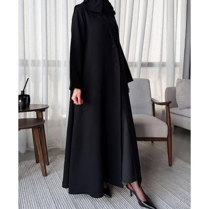 #AB-1304-02-black- #abaticollections #abatiboutique #abatiabaya #abayaabati #abatikuwait #abatiqatar #abatisaudi #abatiriyadh #abatidoha #dohaabati #dubaiabati #abudhabiabati #musactabati